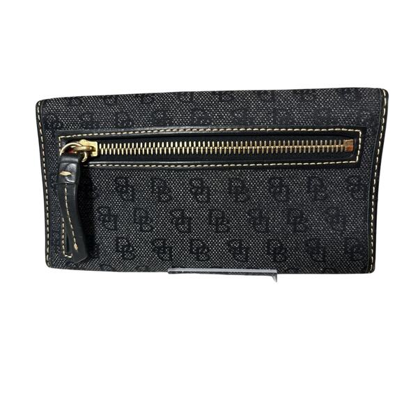 Dooney & Bourke Black Denim Wallet - Picture 3 of 7